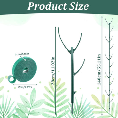 5 Pack Plant Support Stakes, Stackable Monstera Plant Supports for Indoor Outdoor Plants Garden Stakes Trellis for Climbing and Potted Plants Pothos Flowers