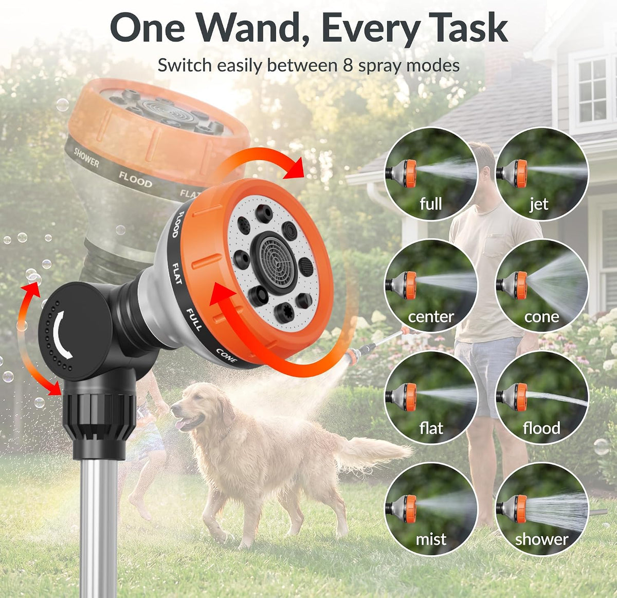 Garden Hose 5/8", 75ft Water Hose Heavy Duty