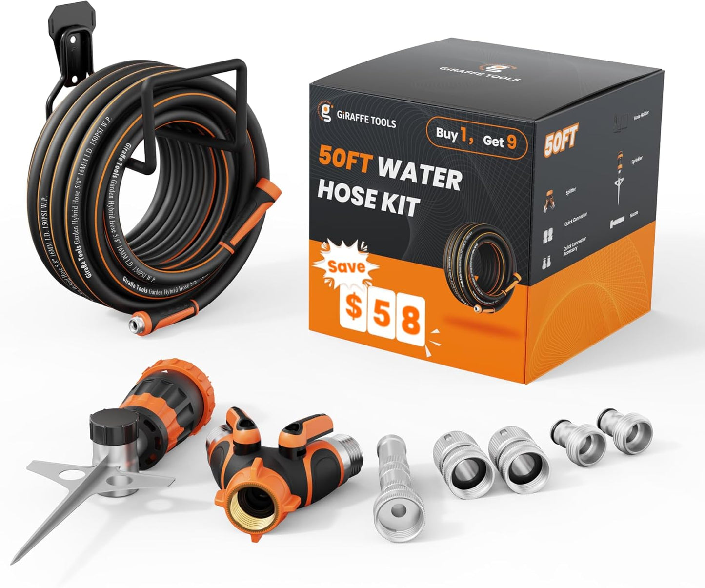 Garden Hose 5/8", 75ft Water Hose Heavy Duty