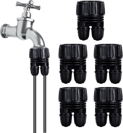 3/4'' to1/4'' Drip Irrigation Hose Adapter,Drip Tubing to Faucet