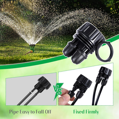 3/4'' to1/4'' Drip Irrigation Hose Adapter,Drip Tubing to Faucet