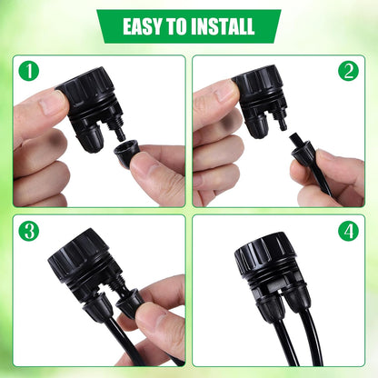 3/4'' to1/4'' Drip Irrigation Hose Adapter,Drip Tubing to Faucet