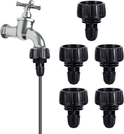3/4'' to1/4'' Drip Irrigation Hose Adapter,Drip Tubing to Faucet