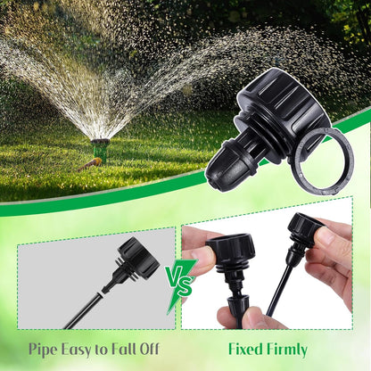 3/4'' to1/4'' Drip Irrigation Hose Adapter,Drip Tubing to Faucet