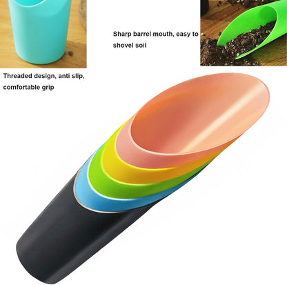 12PCS Bonsai Soil Scoop Set, Plastic Garden Scoops, Mini Potting Shovel