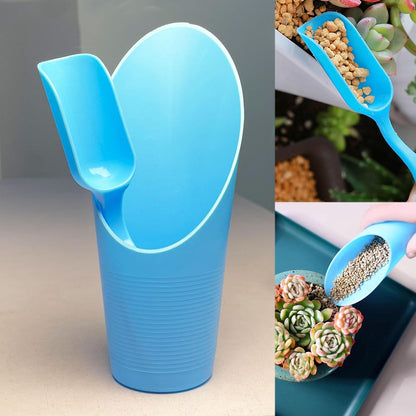 12PCS Bonsai Soil Scoop Set, Plastic Garden Scoops, Mini Potting Shovel