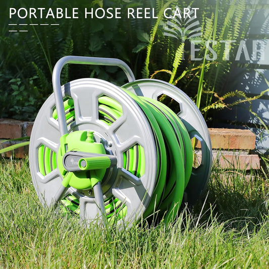 Metal Water Hose Reel Hold 100FT of 5/8" Hose