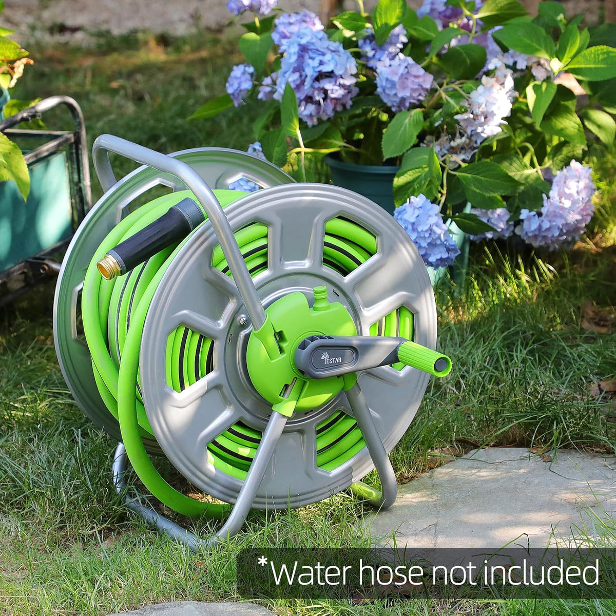 Metal Water Hose Reel Hold 100FT of 5/8" Hose