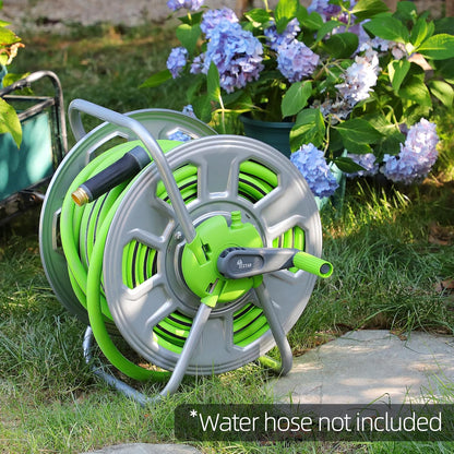 Metal Water Hose Reel Hold 100FT of 5/8" Hose