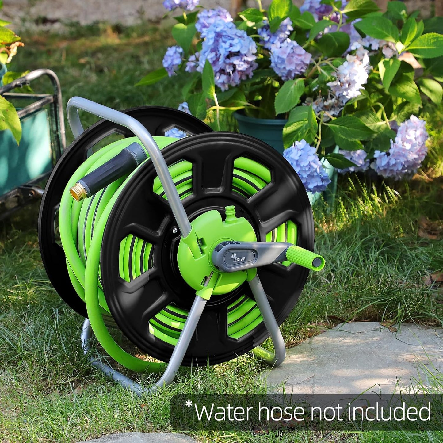 Metal Water Hose Reel Hold 100FT of 5/8" Hose