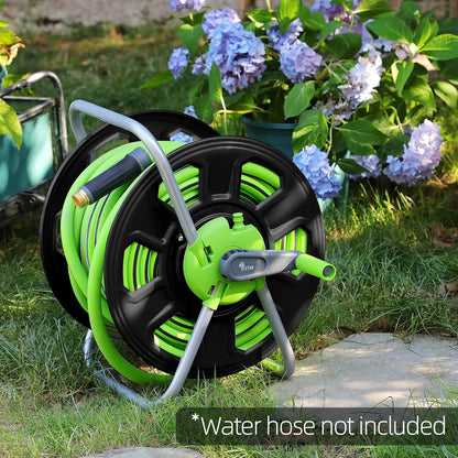 Metal Water Hose Reel Hold 100FT of 5/8" Hose