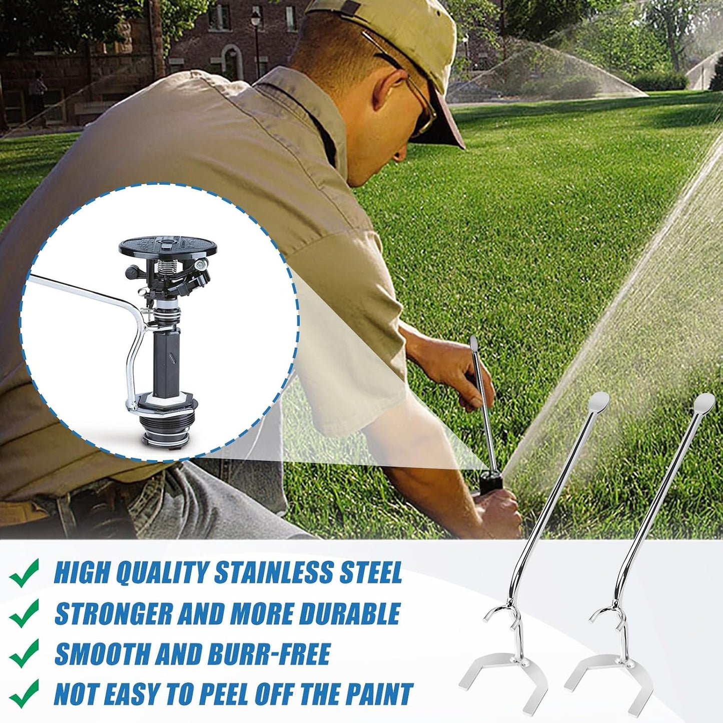 Sprinkler Tool for Rainbird Sprinkler System Kit 42064 Maxi-Paw Compatible with Rainbird Pop-up Lmpact Sprinkier Head Models LG-3 Mini-Paw, AG5 and 2045A Maxi-Psw