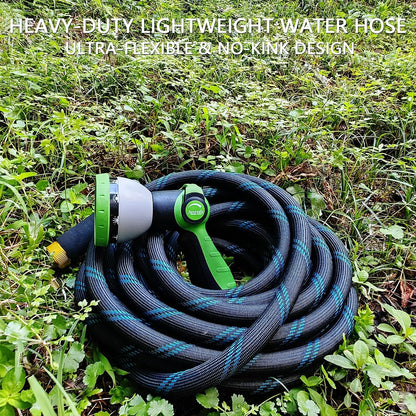 25FT Garden Hose,Flexible Water Hose, 10-Function Sprayer, Non-Expanding