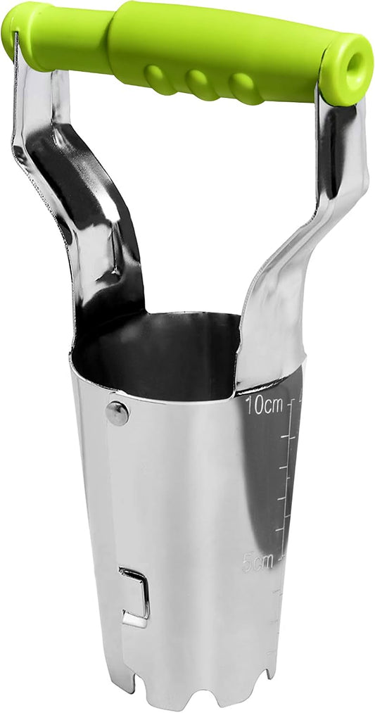 Bulb Transplanter, Stainless Steel Soil Release Tool