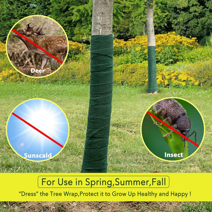 Tree Wraps for Winter Protector-2 Pack/118 Ft Tree Antifreeze Bandage Tree Freeze Protection Wrap for Frost Tree Protector Wrap