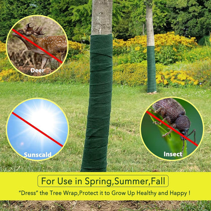 Tree Wraps for Winter Protector-2 Pack/118 Ft Tree Antifreeze Bandage Tree Freeze Protection Wrap for Frost Tree Protector Wrap