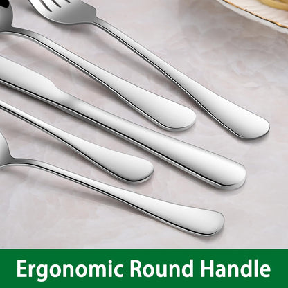 16-Piece 8 Inches Dinner Forks Set,Durable Stainless Steel Table Forks,Dishwasher Safe Silverware Main Fork Service For Home Restaurant,Silverware Fork