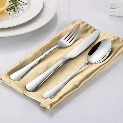 16-Piece 8 Inches Dinner Forks Set,Durable Stainless Steel Table Forks,Dishwasher Safe Silverware Main Fork Service For Home Restaurant,Silverware Fork
