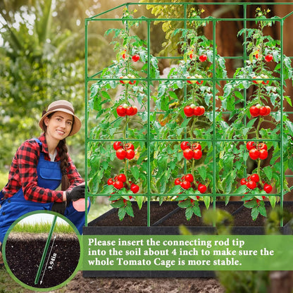 Tomato Cage 51×17×49 Inch with 46 Gallon Grow Bag