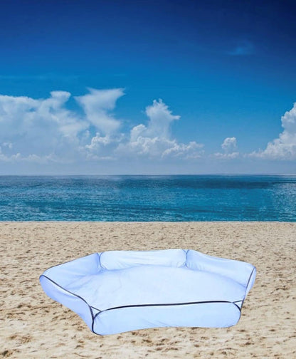 Outdoor Ground Cover, Polyester, 52 Square inches (Blue/White)