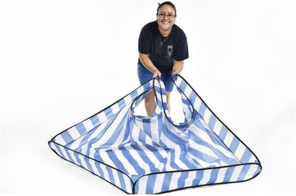 Outdoor Ground Cover, Polyester, 52 Square inches (Blue/White)