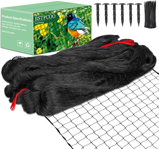 Bird Netting for Chicken Coop 25'x25', Poultry Netting, 3/4" Mesh