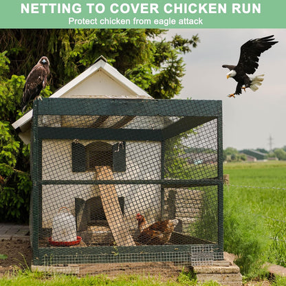 Bird Netting for Chicken Coop 25'x25', Poultry Netting, 3/4" Mesh