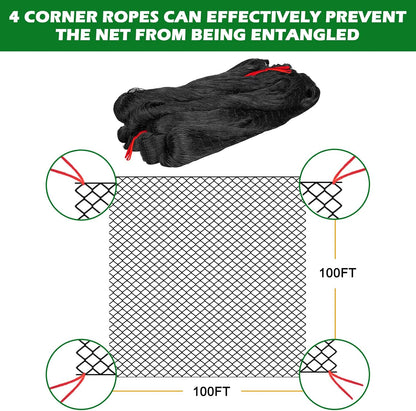 Bird Netting for Chicken Coop 25'x25', Poultry Netting, 3/4" Mesh