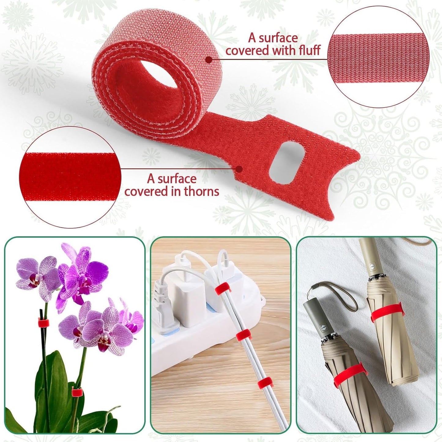 100 Pcs Christmas Garland Ties 7.87Inch Adjustable Garland Twist Ties Green
