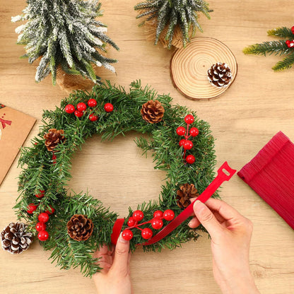 100 Pcs Christmas Garland Ties 7.87Inch Adjustable Garland Twist Ties Green