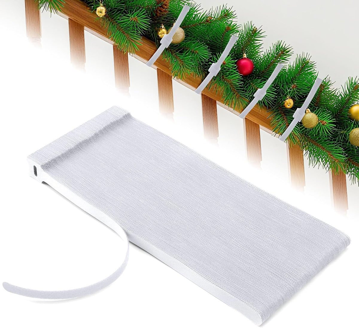 100 Pcs Christmas Garland Ties 7.87Inch Adjustable Garland Twist Ties Green