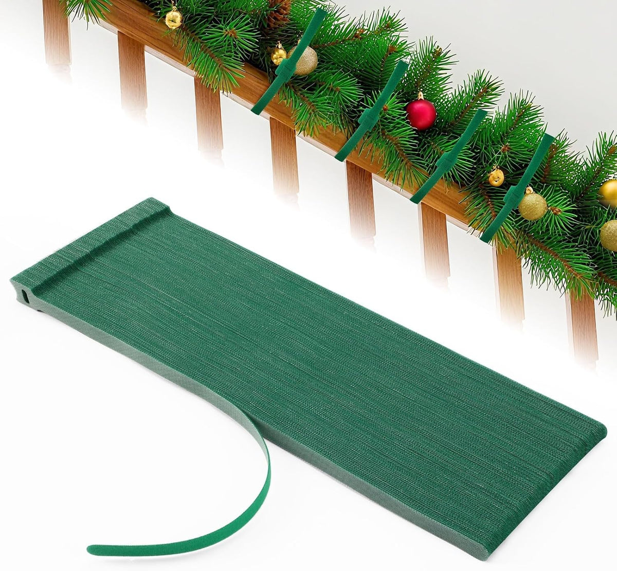 100 Pcs Christmas Garland Ties 7.87Inch Adjustable Garland Twist Ties Green
