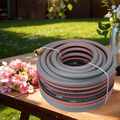 Garden Hose 10 ft 5/8,Heavy Duty Rubber Water Hose