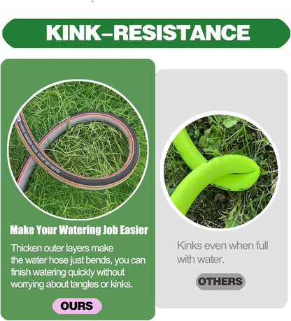Garden Hose 10 ft 5/8,Heavy Duty Rubber Water Hose
