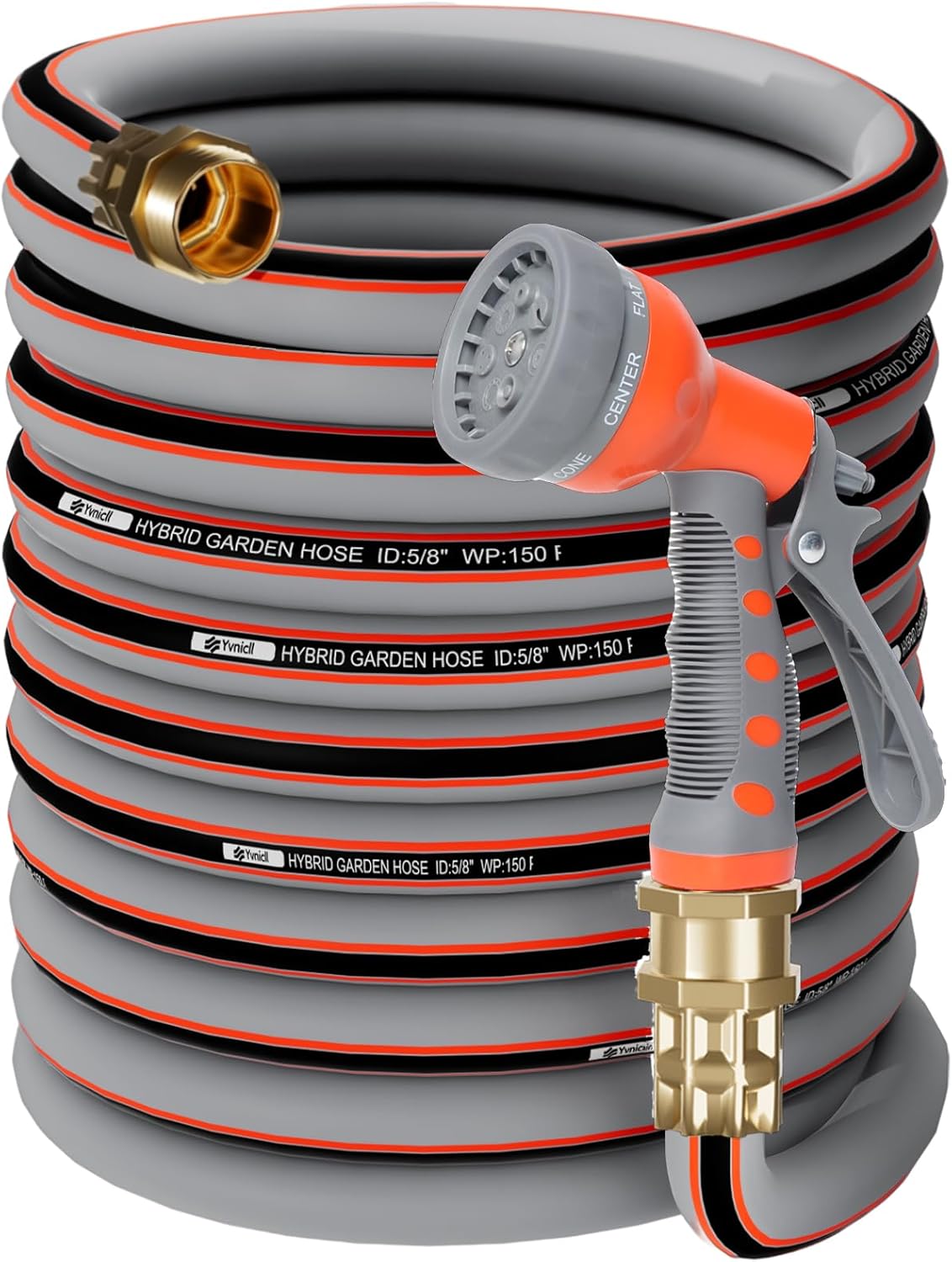Garden Hose 10 ft 5/8,Heavy Duty Rubber Water Hose