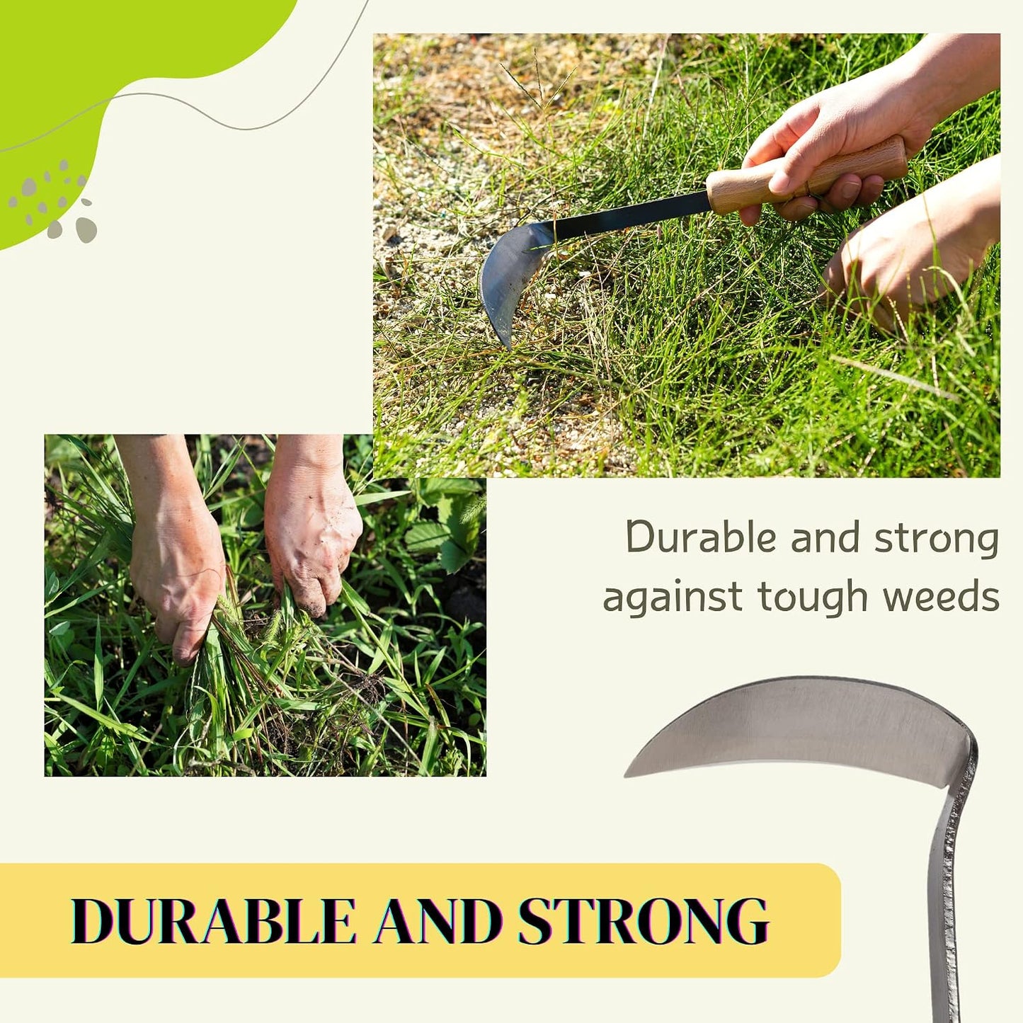 Japanese Gardening Tool Hand Weeder Made in Japan Ambidextrous