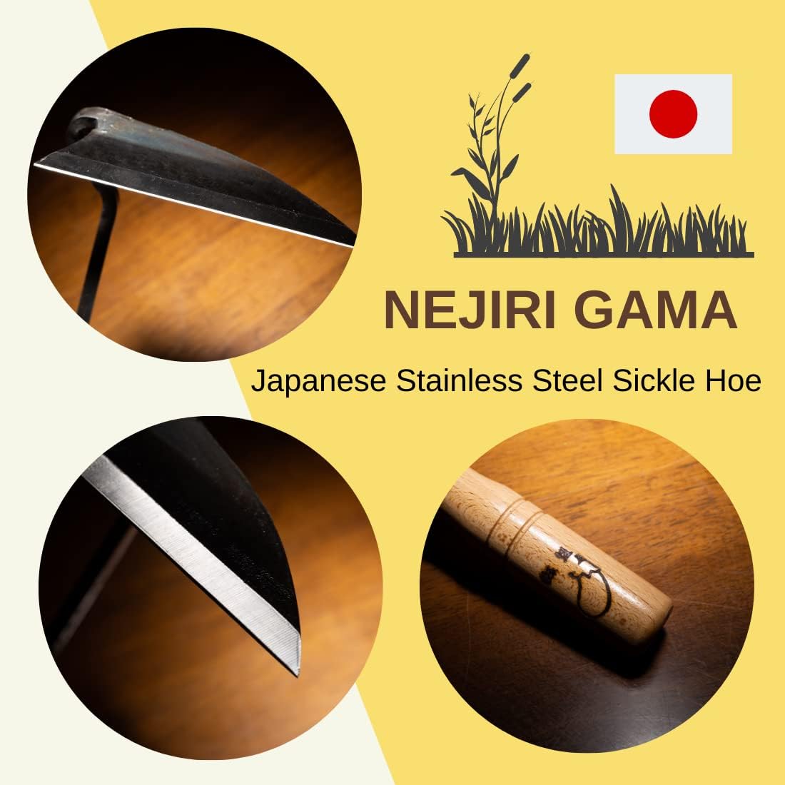 Japanese Gardening Tool Hand Weeder Made in Japan Ambidextrous