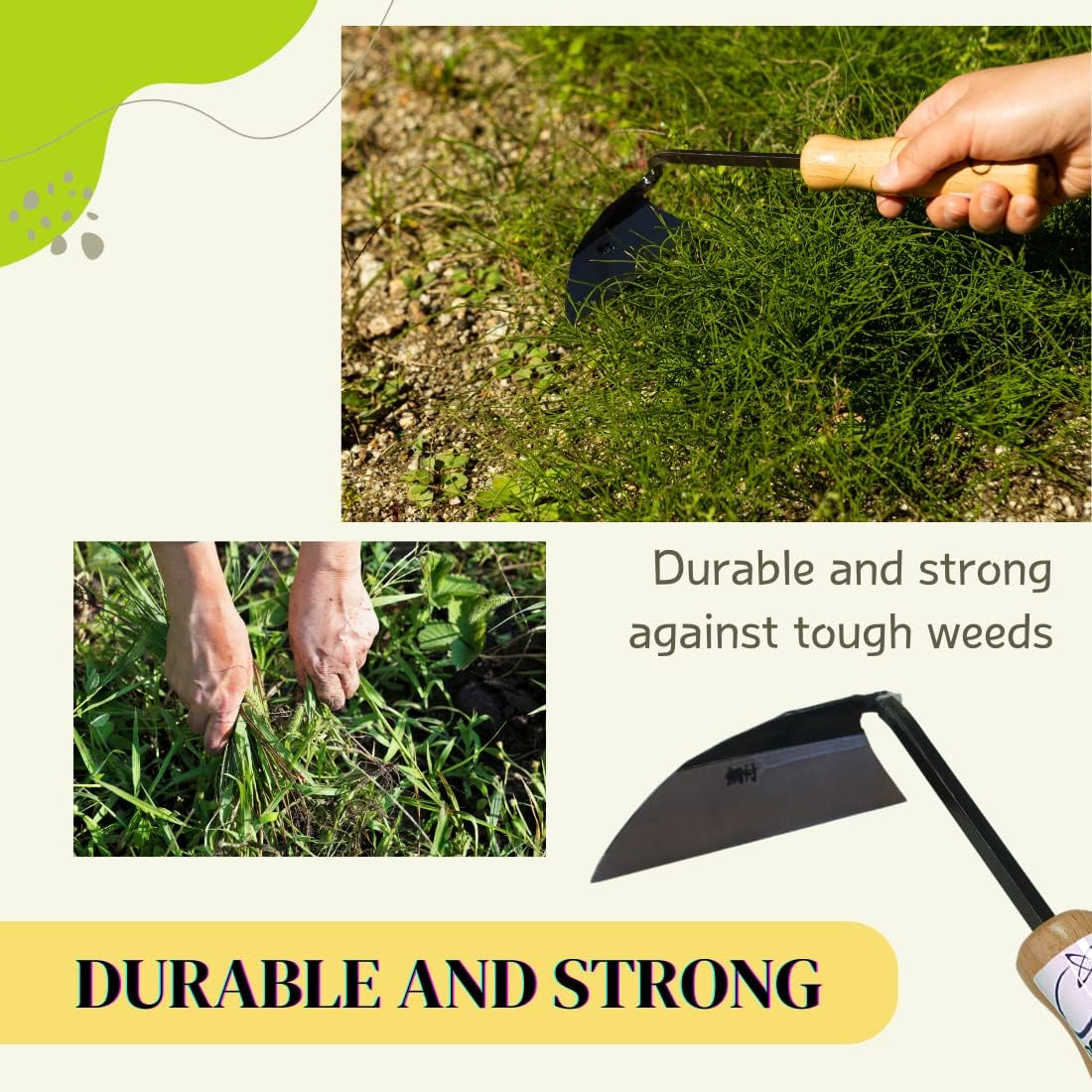 Japanese Gardening Tool Hand Weeder Made in Japan Ambidextrous