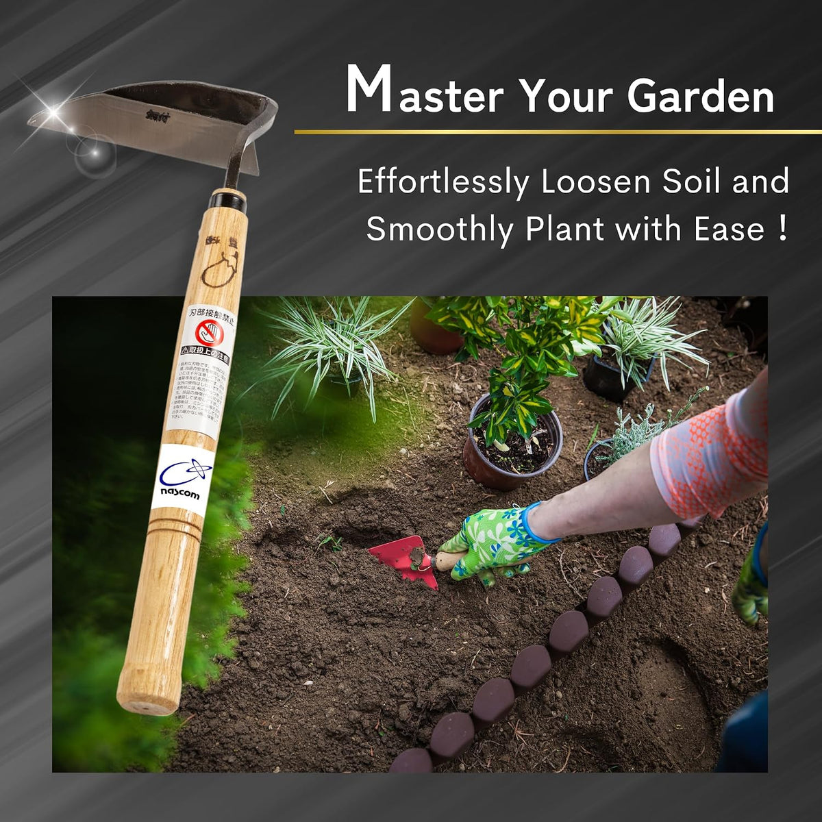 Japanese Gardening Tool Hand Weeder Made in Japan Ambidextrous