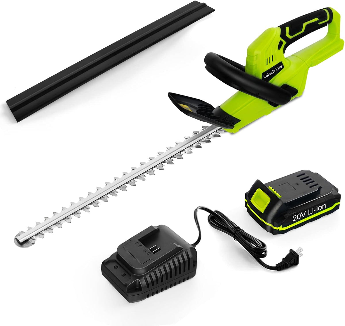 Cordless Grass Shear & Shrubbery Trimmer - 7.2V 2 in 1 Handheld Hedge Trimmer Electric Grass Trimmer Hedge Shears w/Pruning Scissor Rechargeable Lithium-Ion Battery and Charger Included
