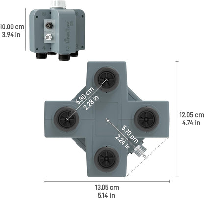 LinkTap D1 2-Zone Sprinkler Timer (Req. Gateway), Fault Detection & Alerts