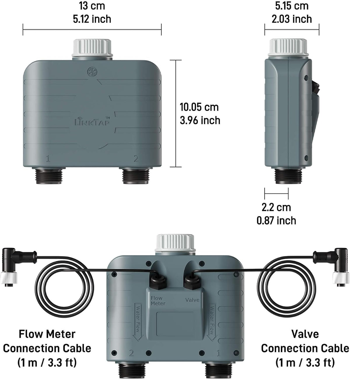 LinkTap D1 2-Zone Sprinkler Timer (Req. Gateway), Fault Detection & Alerts
