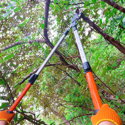 Loppers for Tree Trimming Heavy Duty, 26-40 Inch Handle Telescopic Tree Trimmer, Sync Drive Leverage Pruner, 2 Inch Branch Cutter