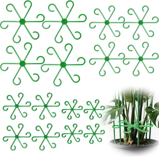 16PCS Plant Stem Support, Plant Stem Holder for Indoor Plants, Climbing Houseplant Stem Supports, Reusable Plant Stabilizer