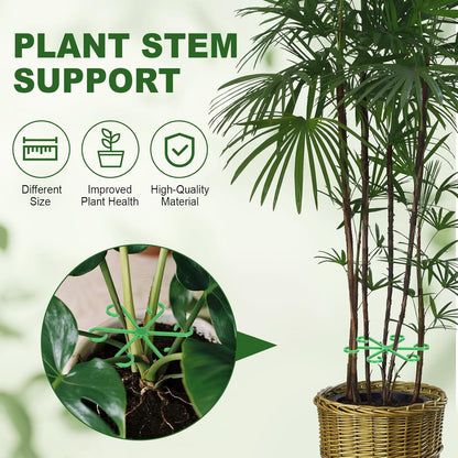 16PCS Plant Stem Support, Plant Stem Holder for Indoor Plants, Climbing Houseplant Stem Supports, Reusable Plant Stabilizer