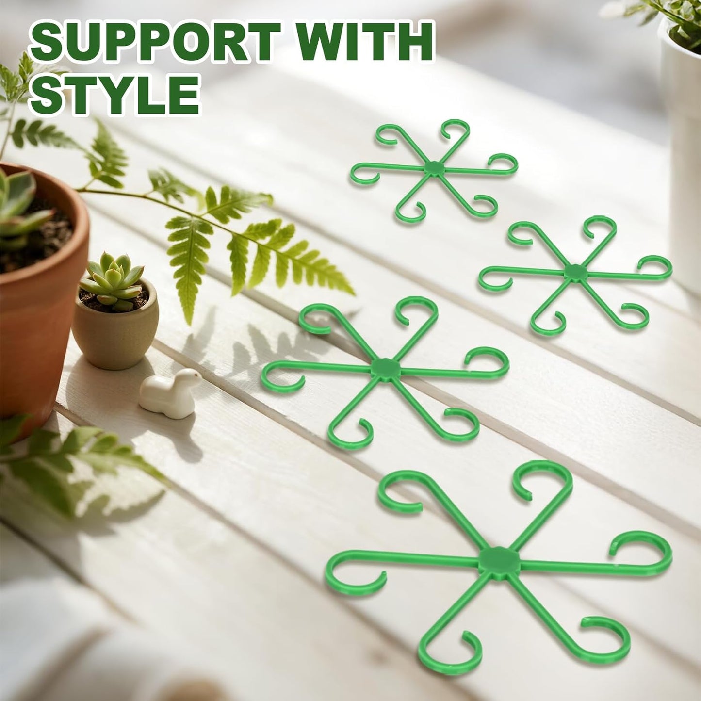 16PCS Plant Stem Support, Plant Stem Holder for Indoor Plants, Climbing Houseplant Stem Supports, Reusable Plant Stabilizer
