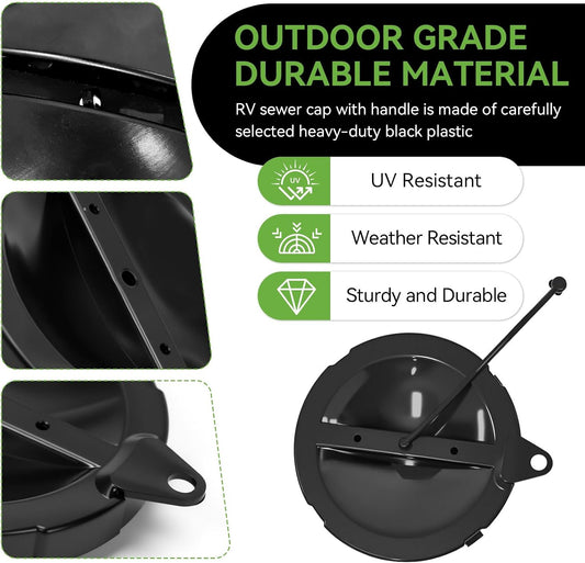 A040338BK Cap/Strap for Hose Carriers Compatible with Valterra