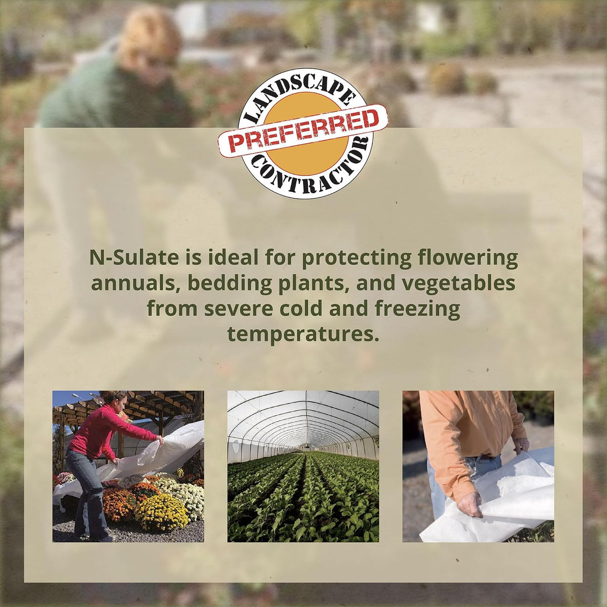N-Sulate Plant Cover Fabric 1.5 oz, 12 x 250 Feet – Frost Cloth Blanket for Vegetables, Flowers, Fruit Trees, Tomatoes, Raised Garden Beds, and Outdoor Winter Freeze Protection