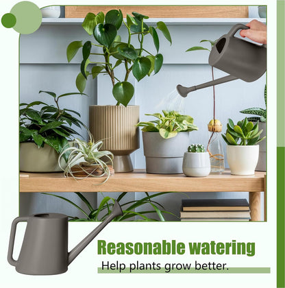 Plant Watering Can - for Indoor and Outdoor Home Garden Plants - with Long Spout - Light Green - 1/2 Gallon