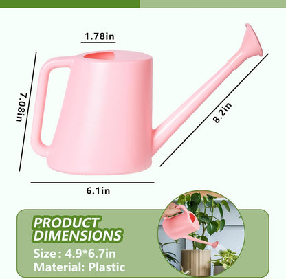 Plant Watering Can - for Indoor and Outdoor Home Garden Plants - with Long Spout - Light Green - 1/2 Gallon